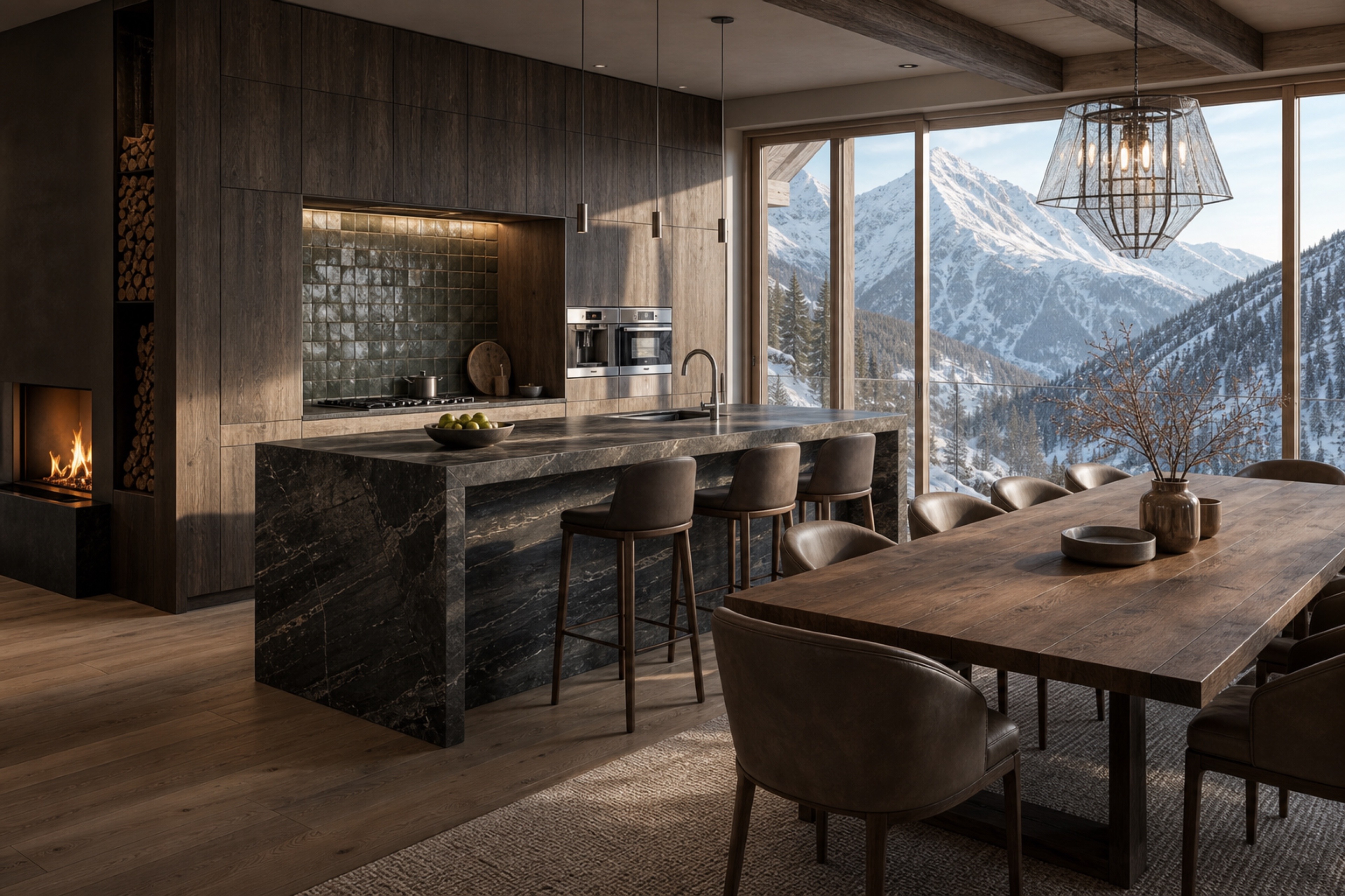Chalet Kitchen and Dining